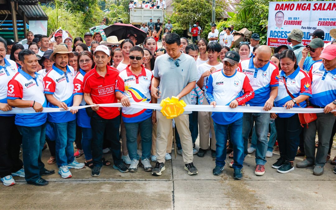 Ribbon cutting han Php 7 million access road ha bungto han Jipapad, gindumar a