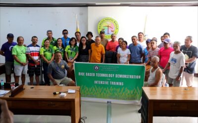 Rice-based technology demonstration ngan three-day intensive training ginlunsad ha Balangkayan