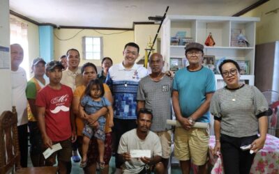 Pamilya nga mga biktima han sunog ha bungto han Lawaan, natagan hin bulig pinansyal