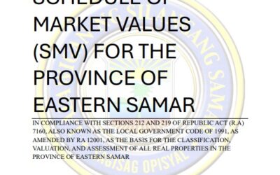 PROPOSED 2026 SCHEDULE  OF MARKET VALUES OF REAL PROPERTIES FOR THE PROVINCE OF EASTERN SAMAR.